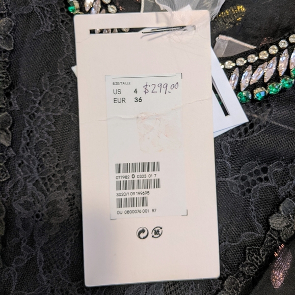 Giambattista Valli black flowy dress. - Picture 8 of 8